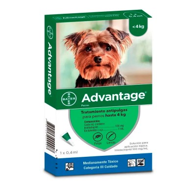 Antipulgas Para Perros Advantage Hasta 4Kg