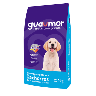 Comida Para Perro Guaumor Cachorros Razas Medianas & Grandes