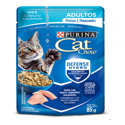 Comida Húmeda Para Gato Cat Chow Adultos Pescado