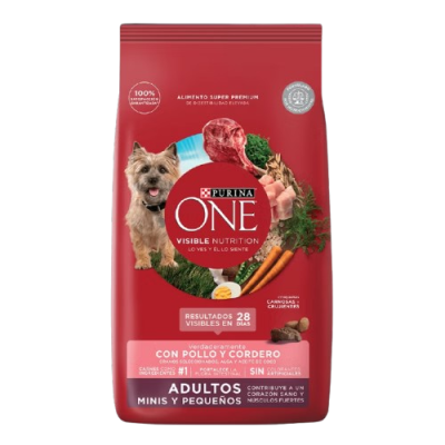 Comida Para Perro One Adulto Minis y Pequeños Pollo y Cordero 3,5Kg