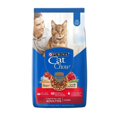 Comida Para Gato Cat Chow Adultos Activos Carne