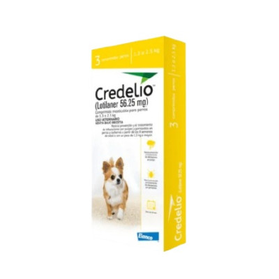 Antipulgas Para Perro Credelio 1,3-2,5Kg