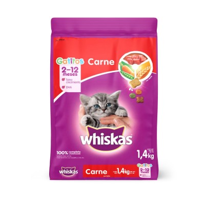  Comida Para Gato Whiskas Gatitos Carne