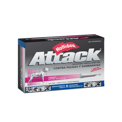 Antipulgas Para Perros Attack De 15 A 35 Kg