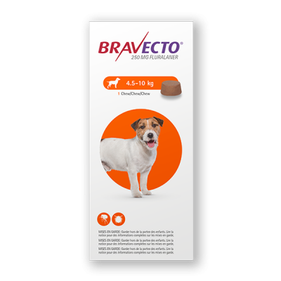 Antipulgas Para Perro Bravecto de 4.5-10 Kg